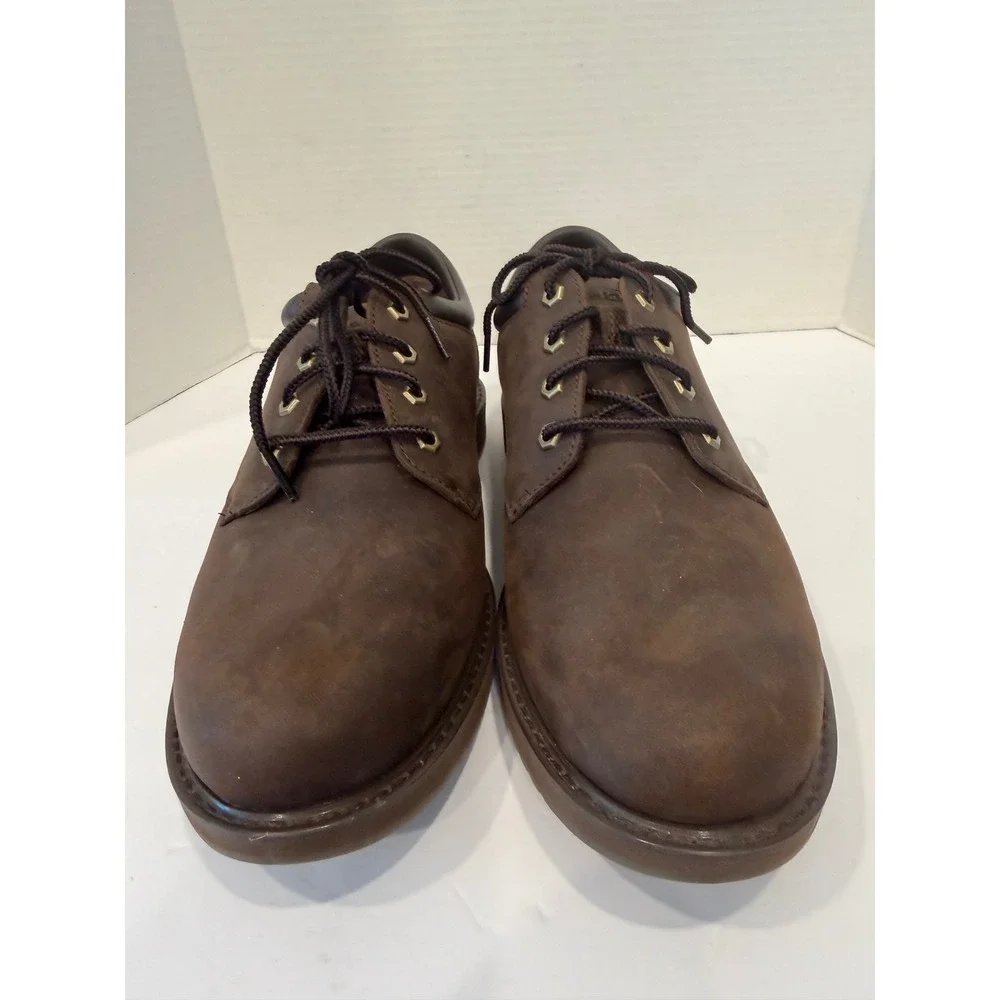 L.L. Bean NWOT Men's Brown Leather Lace Up Rugged Casual Oxford Shoes 12M